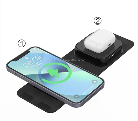 Mobile Phone 2 in 1 Portable  Magnetic Wireless  Power Bank  for iPhone,Android, and Airpods