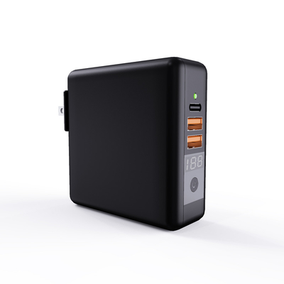 Mobile Phone 18W USB PD Power Adapter with 10000 Mah Power Bank Multi Port USB C Wall Charger with Wireless Charger for Macbook Pro